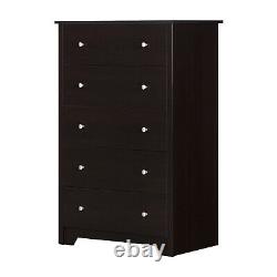 South Shore VITO 5 Drawer Chest in Chocolate 3119035
