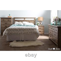 South Shore Versa 6-drawer Double Dresser and 2-drawer Nightstand Gray Maple
