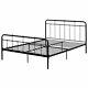 South Shore Versa Queen Metal Spindle Bed In Black
