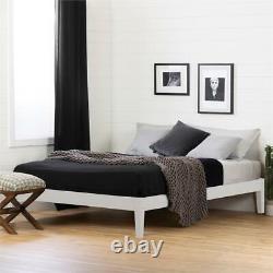 South Shore Vito Queen Platform Bed in White