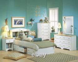 South Shore Furniture, Collection Summertime, Miroir Blanc Pur