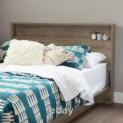 Tête de lit South Shore Holland en chêne vieilli brun pour lit double/queen